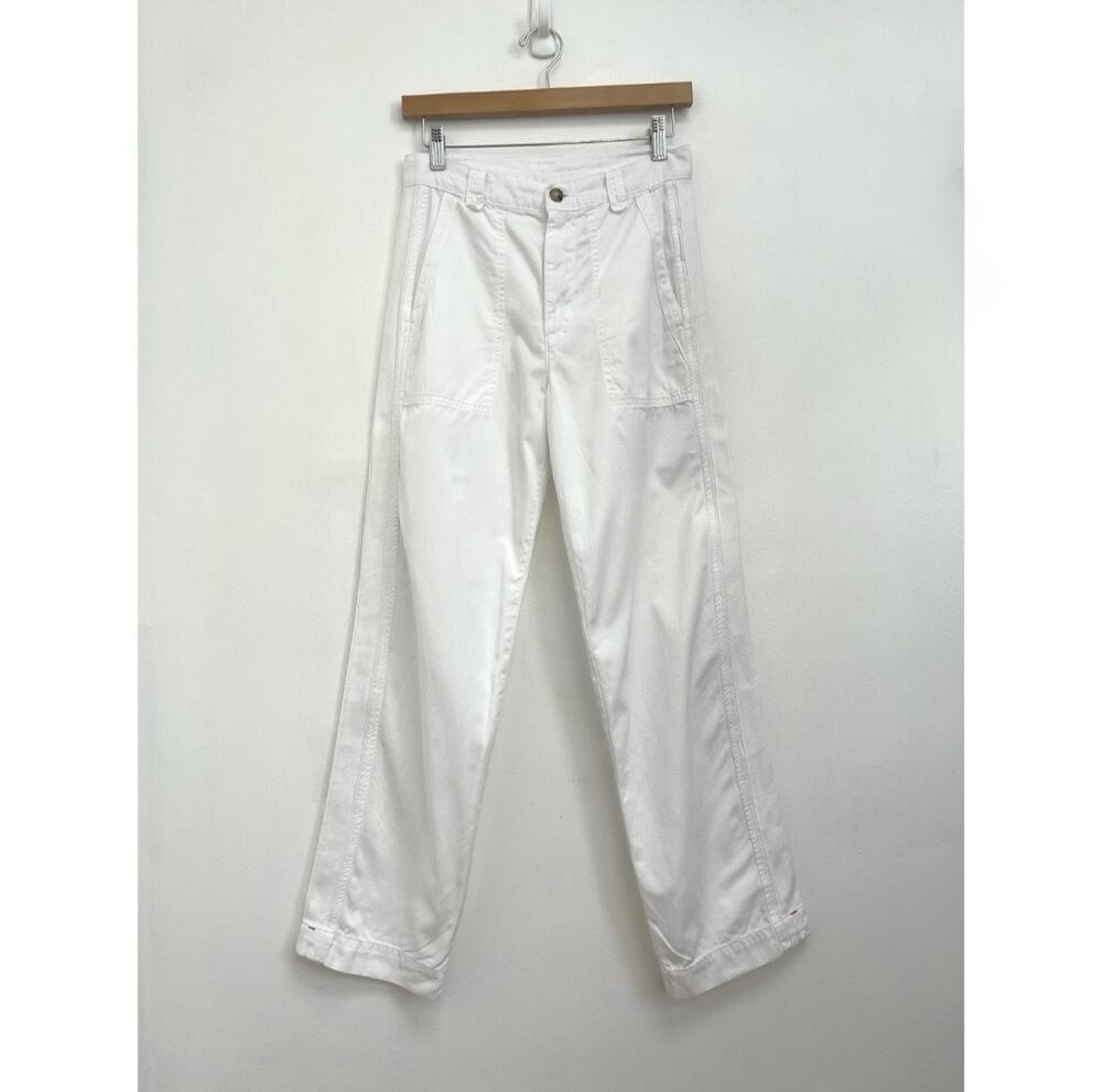 NWOT Xirena Dixon Straight Leg Cotton Lightweight Utility Workwear Pants Size 25